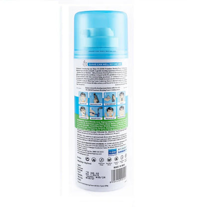 VI-JOHN Dermatologically Tested Premium Claming Aqua Shaving Foam Enriched with Aloevera & Almond Oil Free From Silicone, Paraben & Mineral Oil - 200 gm