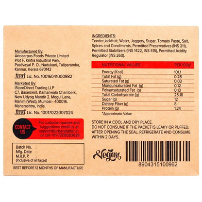 Urban Platter Vegan Jackfruit Meat Barbecue - 300 gm