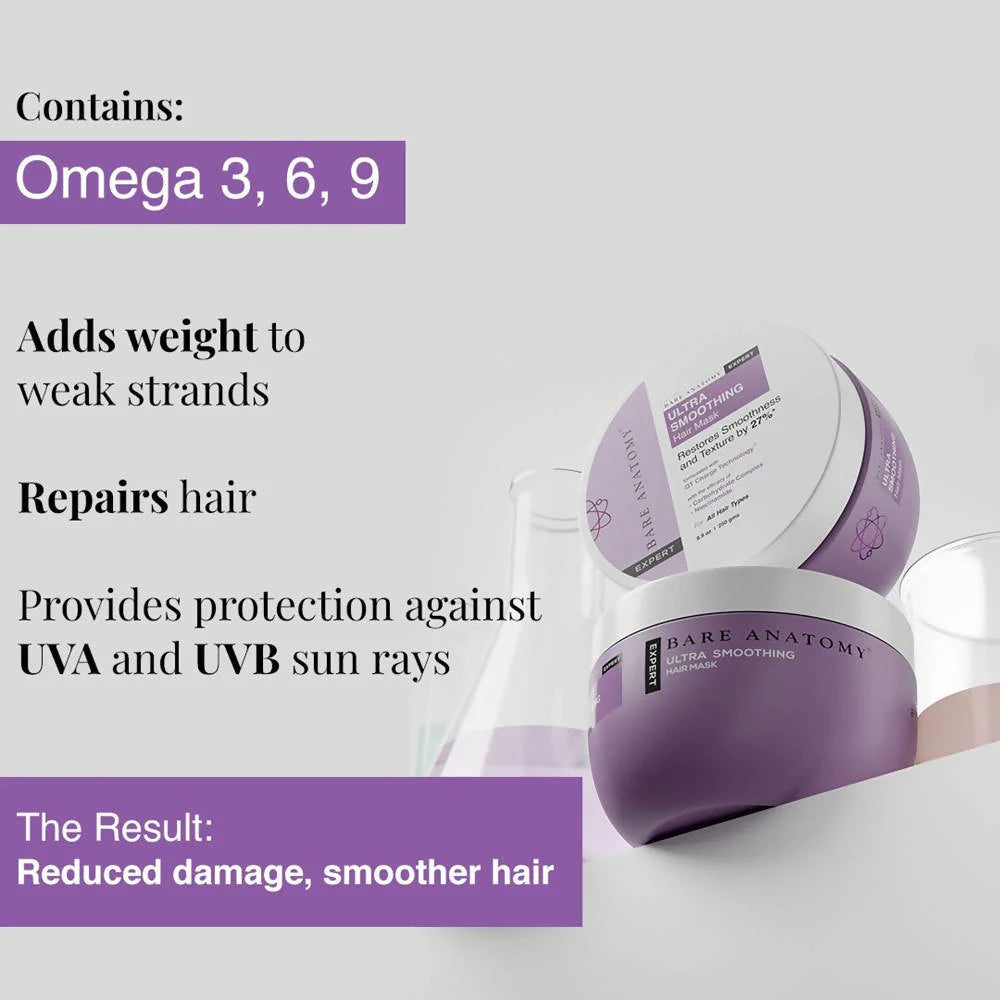 Bare Anatomy Expert Ultra Smoothing Hair Mask, Restores Smoothness