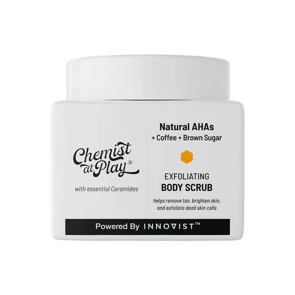 Chemist At Play Exfoliating Body Scrub + Brightening Boost Vitamin C Face Wash Combo - combo