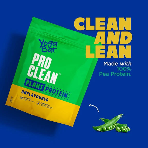 Yoga Bar Pro Clean Plant Protein Powder Chocolate Flavour & Unflavoured - combo