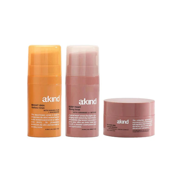 Akind Bright Serum & Night Serum & Cloud Nine Moisturizer Combo - combo