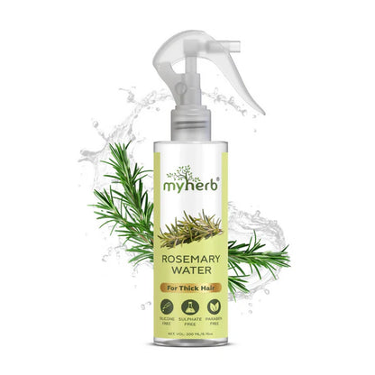 Myherb Rosemary Water Hair Spray For Regrowth, Helps Reduce Hairfall, Strengthens Hair - 200 ml