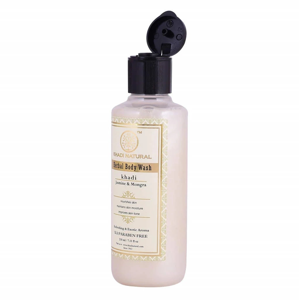 Khadi Natural Jasmine & Mogra Herbal Body Wash - 210 ml