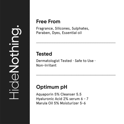 Minimalist Dry Skincare Kit - Face Wash, Moisturizer & Serum