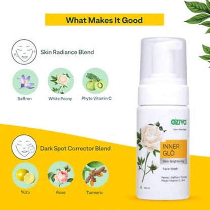 OZiva Inner Glo Skin Brightening Facewash -100 ml