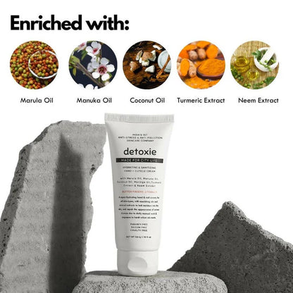 Detoxie Hydrating & Sanitizing Hand & Cuticle Cream - 50 gm