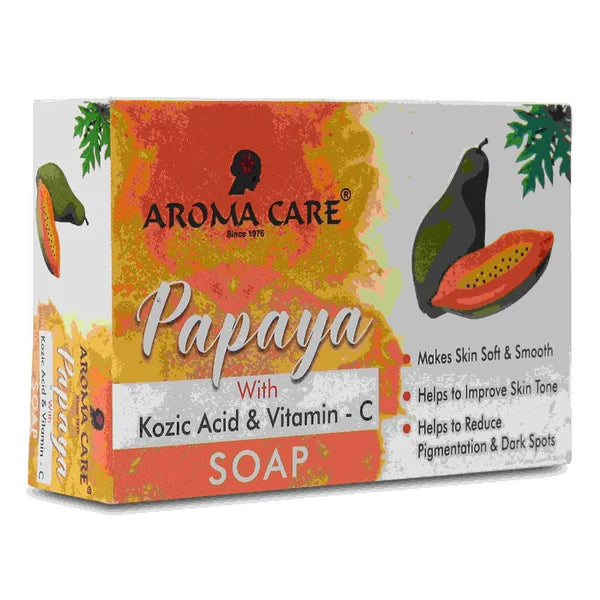 Aroma Care Papaya With Kozic Acid & Vitamin-C Whitening Soap - 75 gm