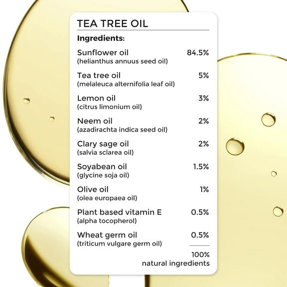 Brillare Tea Tree Hair Oil with The Goodness of Lemon & Sunflower Oil Dry - 100 ml