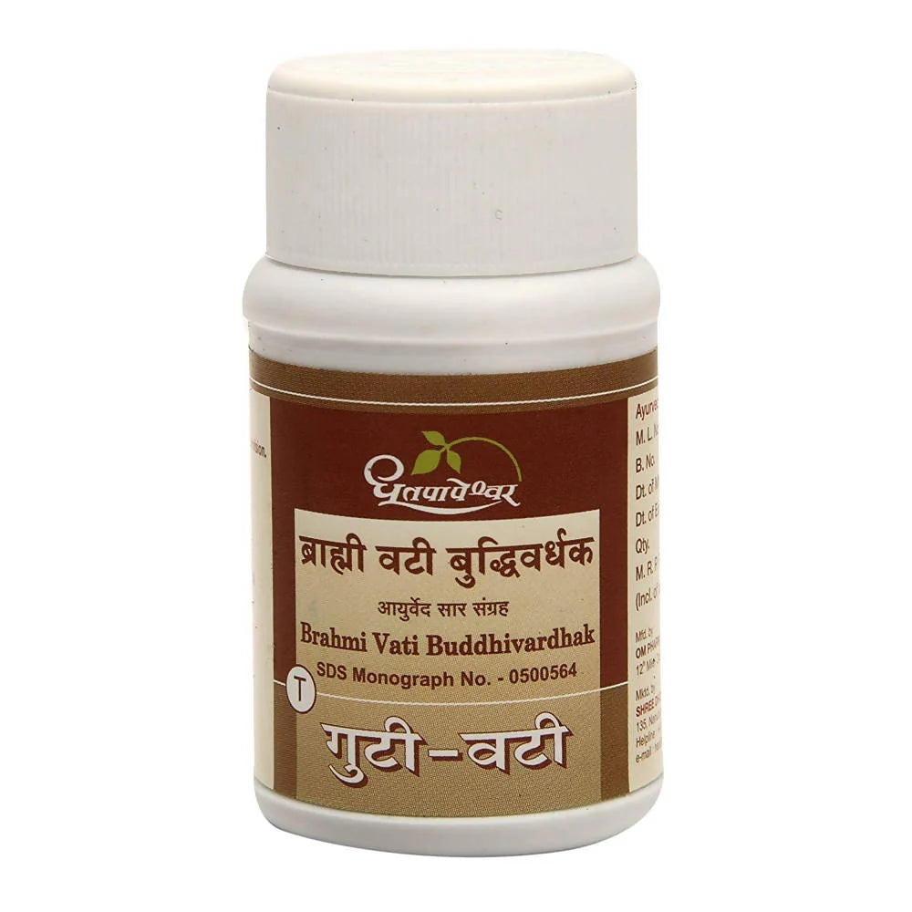 Dhootapapeshwar Brahmi Vati Buddhivardhak Tablet -60 Tabs