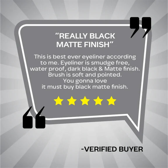 Faces Canada Ultime Pro Matte Play Eyeliner - Black - 2.5 ml