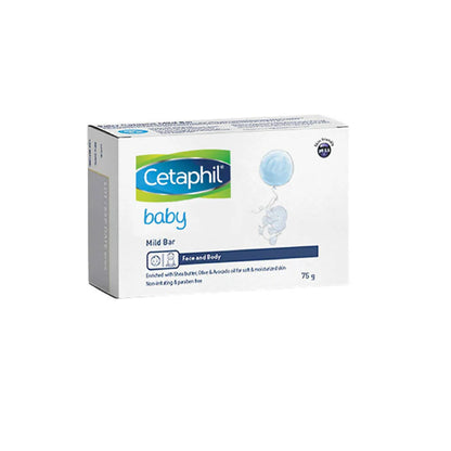 Cetaphil Baby Mild Bar Face & Body For Baby's Sensitive Skin - 75 gm - Pack of 1