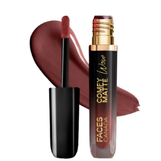 Faces Canada Comfy Matte Wow Liquid Lipstick - Cocoa Crush 07 - 3.8 ml