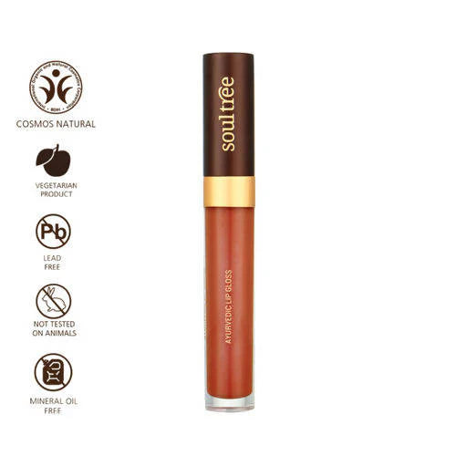 Soultree Ayurvedic Lip Gloss - Rich Earth - 5 gm
