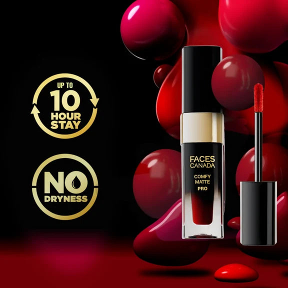 Faces Canada Comfy Matte Pro Liquid Lipstick - Raise Your Wine 03 - 5.5 ml