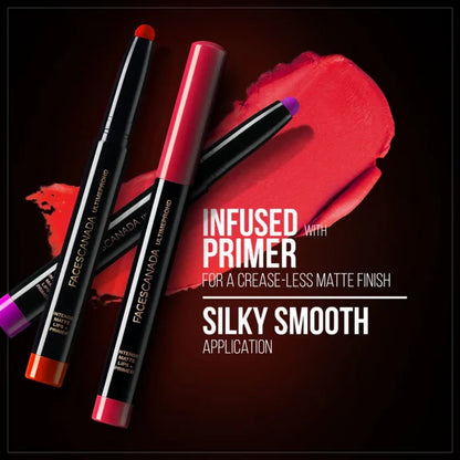 Faces Canada Ultime Pro HD Intense Matte Lips + Primer - Hazel 19 - 1.4 gm