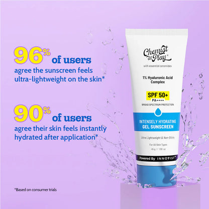 Chemist At Play Intensely Hydrating Gel Sunscreen SPF 50+ - 45 gm