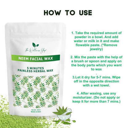 The Wellness Shop Neem Facial Wax Powder - 100 gm