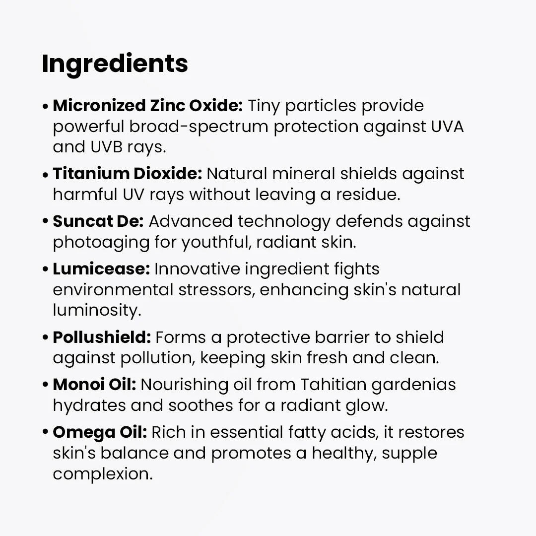 Detoxie Ultra Matte Sunscreen Gel Matte Finish Dry Tint Water & Sweat Resistant With Spf 50 Pa+++ - 50 gm