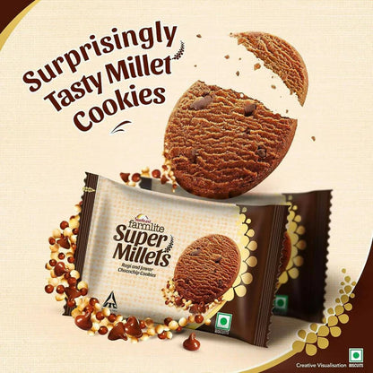 Sunfeast Farmlite Super Millets Chocochip Cookies - 75 gm