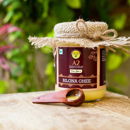 A2 Organics Desi Gir Cow A2 Bilona Ghee | Cultured Ghee | Vedic Bilona Method Ghee - 500 ml