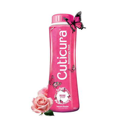 Cuticura Rose Fresh Talcum Powder - 400 gm