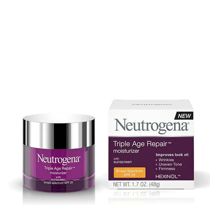 Neutrogena Triple Age Repair Anti Wrinkle Daily Facial Moisturizer With Spf 25 - 48 gm