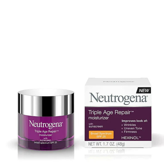 Neutrogena Triple Age Repair Anti Wrinkle Daily Facial Moisturizer With Spf 25 - 48 gm