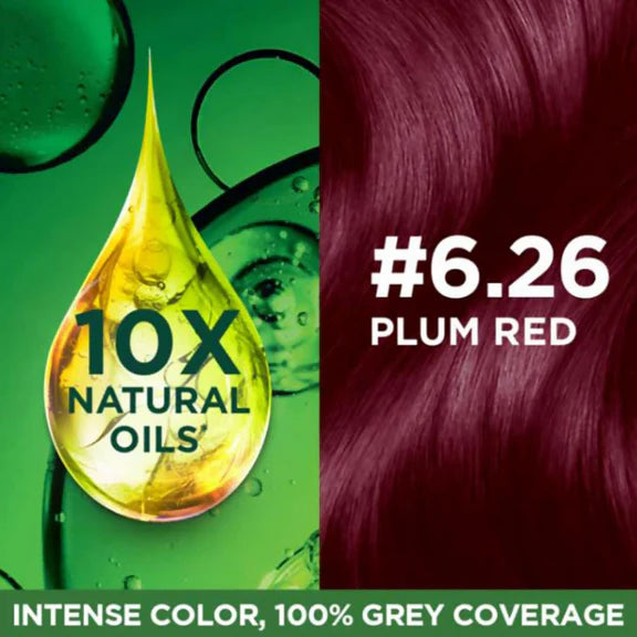 Garnier Color Naturals Ultra Hair Color - 6.26 Plum Red - 55ml + 50gm