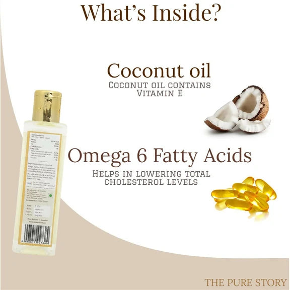 The Pure Story Natural Cold Pressed Coconut Hair Oil