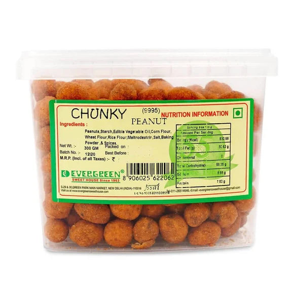 Evergreen Sweets - Chunkey Peanuts - 300 gm