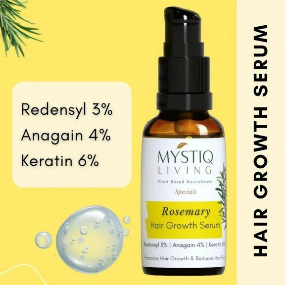 Mystiq Living Rosemary Hair Growth Serum - 30 ml
