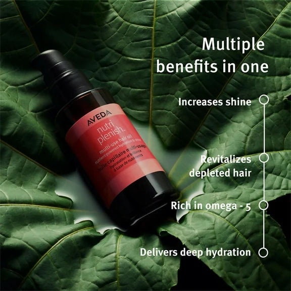 Aveda Nutriplenish Multi-Use Hair Oil For Dry & Frizzy Hair with Rosemary Extract - 30 ml