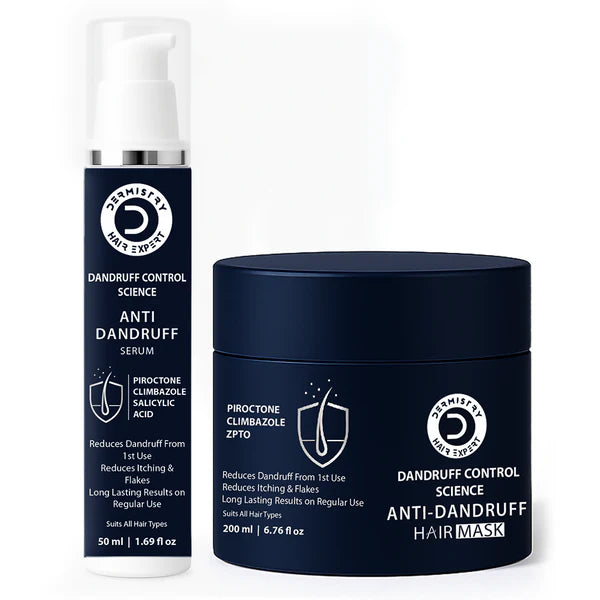Dermistry Anti-Dandruff Control Hair Mask & Serum Combo - combo