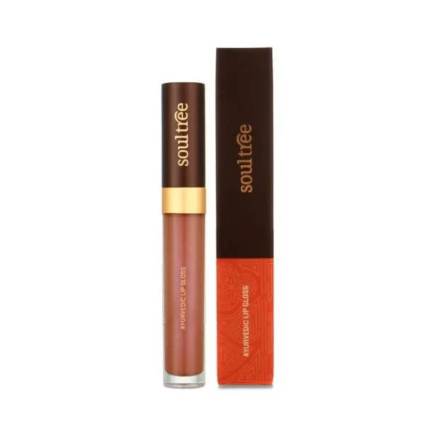 Soultree Ayurvedic Lip Gloss - Coral Pink - 5 gm