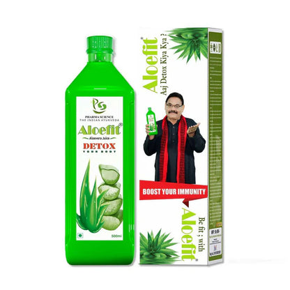 Pharma Science Aloe Vera Juice With Pulp Bottle
