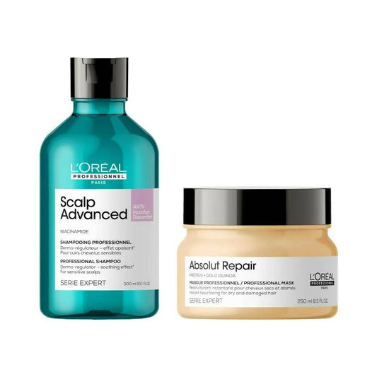 L’Oréal Paris Scalp Advanced Anti Discomfort Shampoo & Absolute Repair Hair Mask