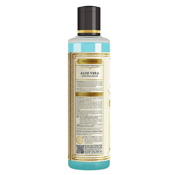 Khadi Natural Aloe Vera Face Wash With Scrub - 210 ml