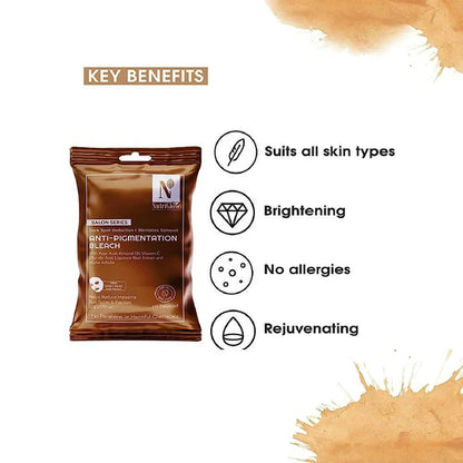 NutriGlow Advanced Organics Anti-pigmentation Bleach (6 in 1) - 20 gm