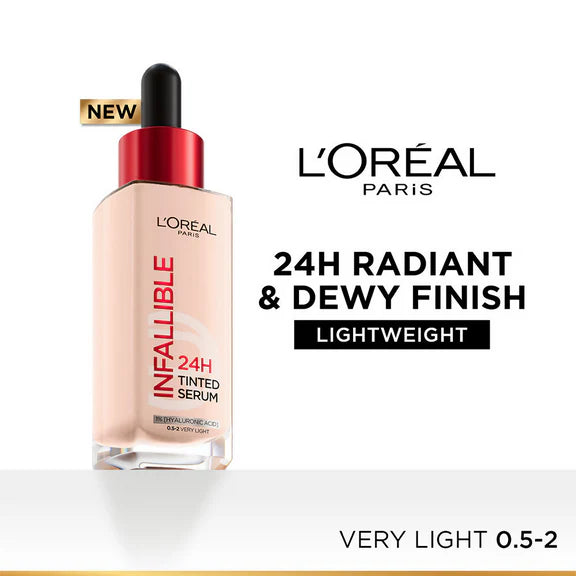 L'Oreal Paris Infallible 24H Tinted Serum Foundation - Very Light - 30 ml