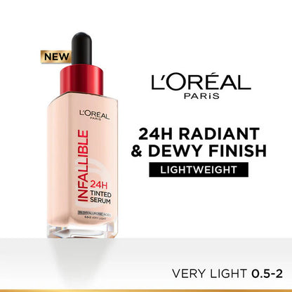 L'Oreal Paris Infallible 24H Tinted Serum Foundation - Very Light - 30 ml