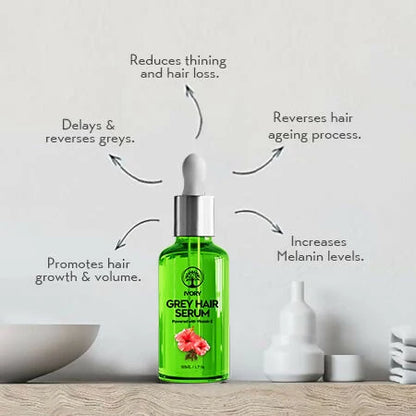 Ivory Natural Grey Hair Serum - Restore Natural Hair Color - 50 ml