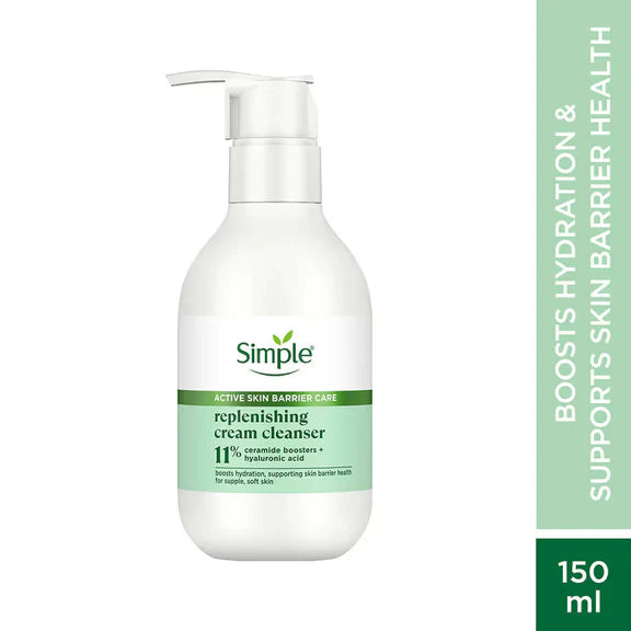 Simple Active Skin Barrier Care Replenishing Cream Face Cleanser - 150 ml