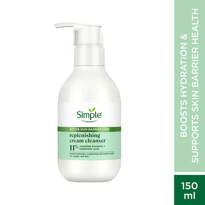 Simple Active Skin Barrier Care Replenishing Cream Face Cleanser - 150 ml