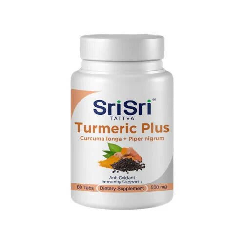 Sri Sri Tattva USA Turmeric Plus Tablets (With Black Pepper)