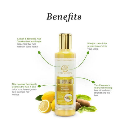 Khadi Natural Lemon & Tamarind Hair Cleanser - 210 ml