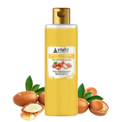 Rishi Natural Argan Oil Cold-Pressed 100% Pure Healty Skin And Hair - 150 ml
