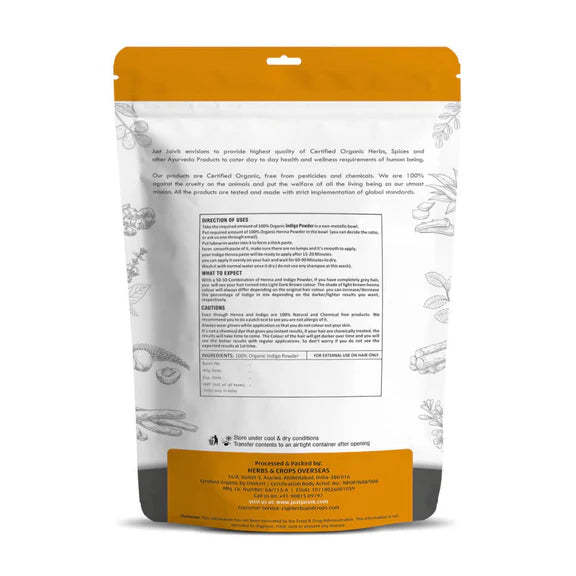Just Jaivik Organic Indigo Powder - 100 gm