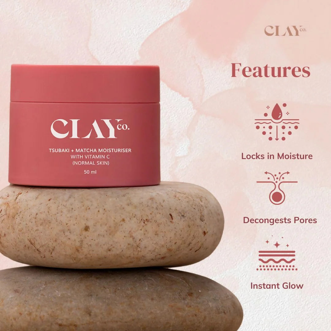 Clayco Tsubaki + Matcha Moisturizer With Vitamin C - 50 ml