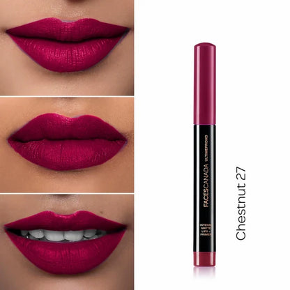Faces Canada Ultime Pro HD Intense Matte Lips + Primer - Chestnut 27 - 1.4 gm